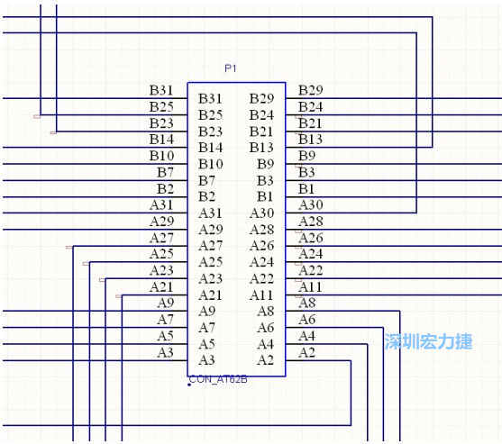 雙擊 1.SchDoc，文件可以被正常打開，下圖是其中的一部分：